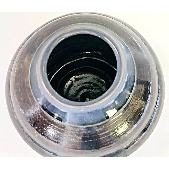 Vintage Walter Yovaish Studio Pottery Vase Signed Rare 1980s 6” Ceramic Art - Picture 5 of 11